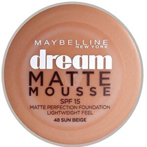 Maybelline New York 48 Dream Matte Mousse Foundation (Sun Beige)